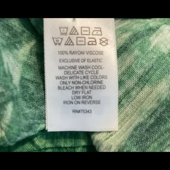 C&C California Maxi Dress Size 8 Green Palm Tropical Sleeveless Casual - Picture 6 of 8